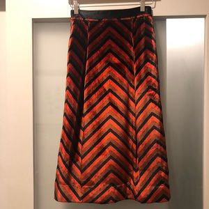Marc by Marc Jacobs velvet retro skirt